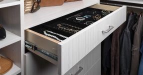 Jewelry Drawers with Velveteen Liners